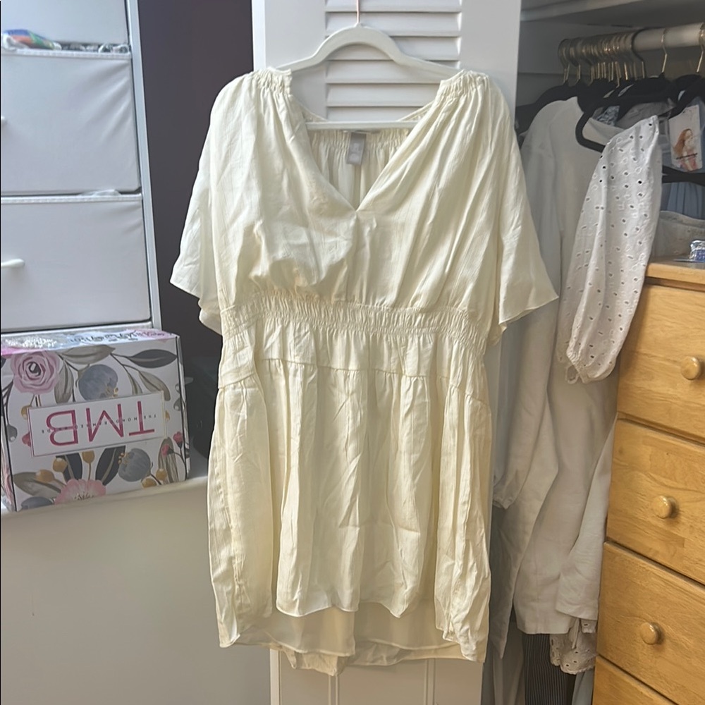 Elegant Cream Women's Top